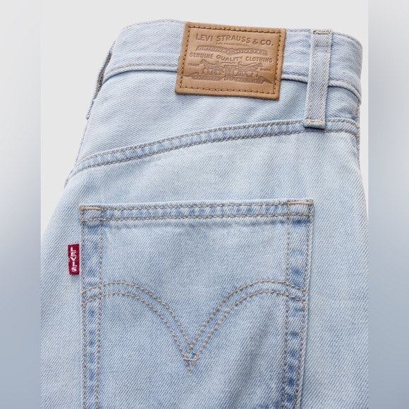 NWT Levi’s Ribcage Wide Leg Linen+ Denim Jeans - Picture 5 of 7